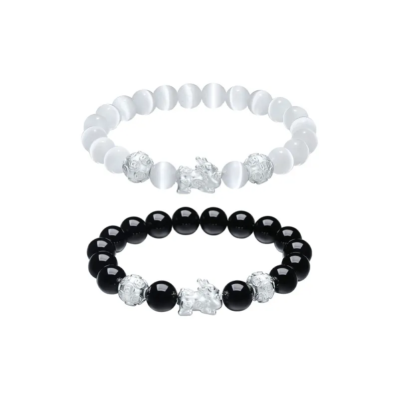 Century Edge Jewelry Glass Cat Eye Bracelets Unisex-8