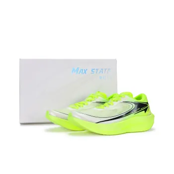 XINGHUOLI Anti Slip And Wear Resistant Coverage Low Top Carbon Plate Casual Running Shoes Unisex Lime Green