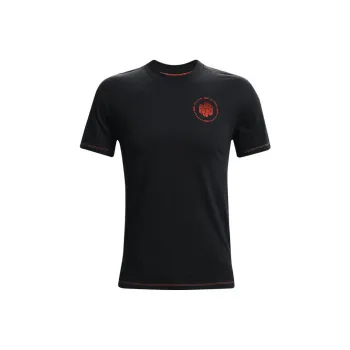 Under Armour Crew Neck Fitted Straight Short Sleeved T Shirt Men's Black