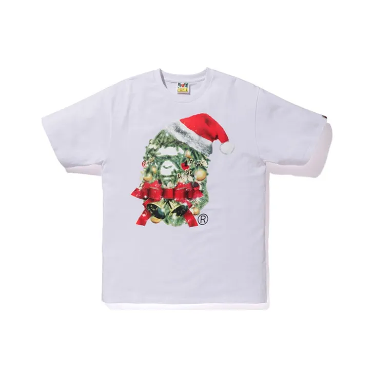 Bape Christmas Ape Head Tee-1