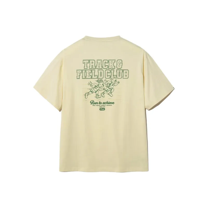 FILA T Shirts Unisex Yellow-1