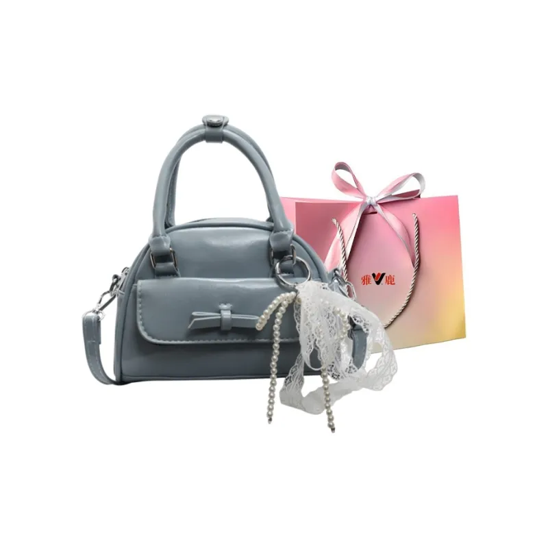 Yalu PU Boston Bag, Shoulder Bag, Crossbody Bag, Handbag Regular Women's Black/Blue/Burgundy/Ecru/Pink-7
