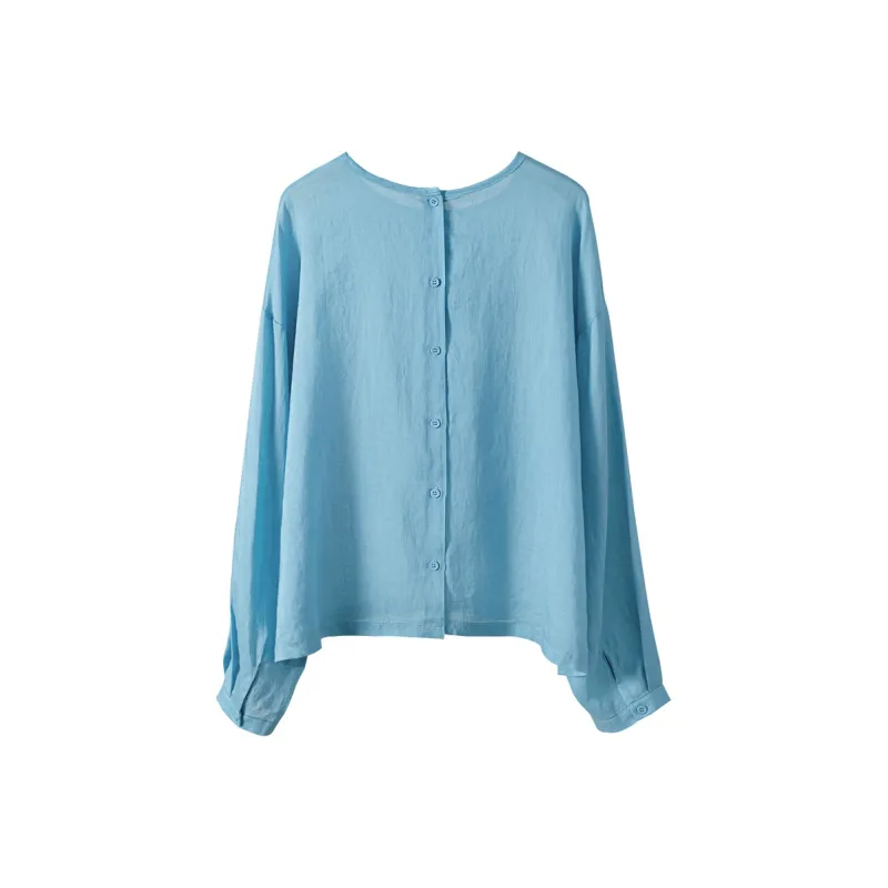 TOUCH Cropped Coat Women's Blue-1