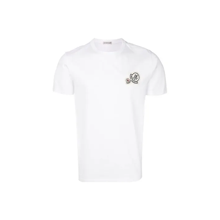 Moncler Logo patch Cotton jersey T shirt-0