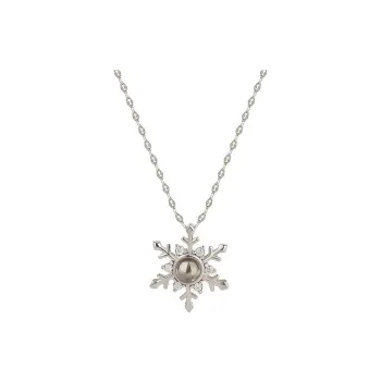 AJIDOU Projection Pendant Necklaces Unisex White