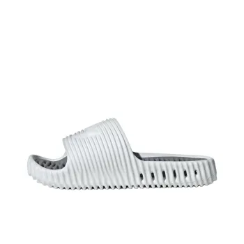 Adidas Originals Adilette 25 Slides Crystal White Grey Three