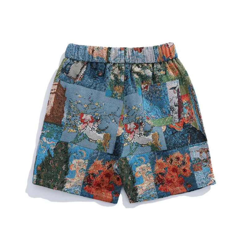 T IRA Casual Shorts Unisex Tahitian Blue-1