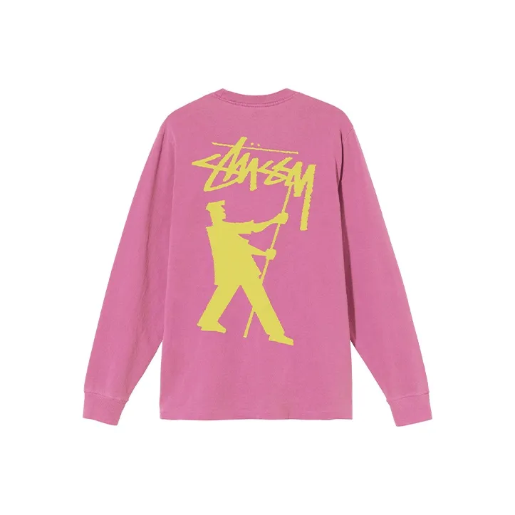 Stussy Weeds Pigment Dyed Long Sleeve Tee-6