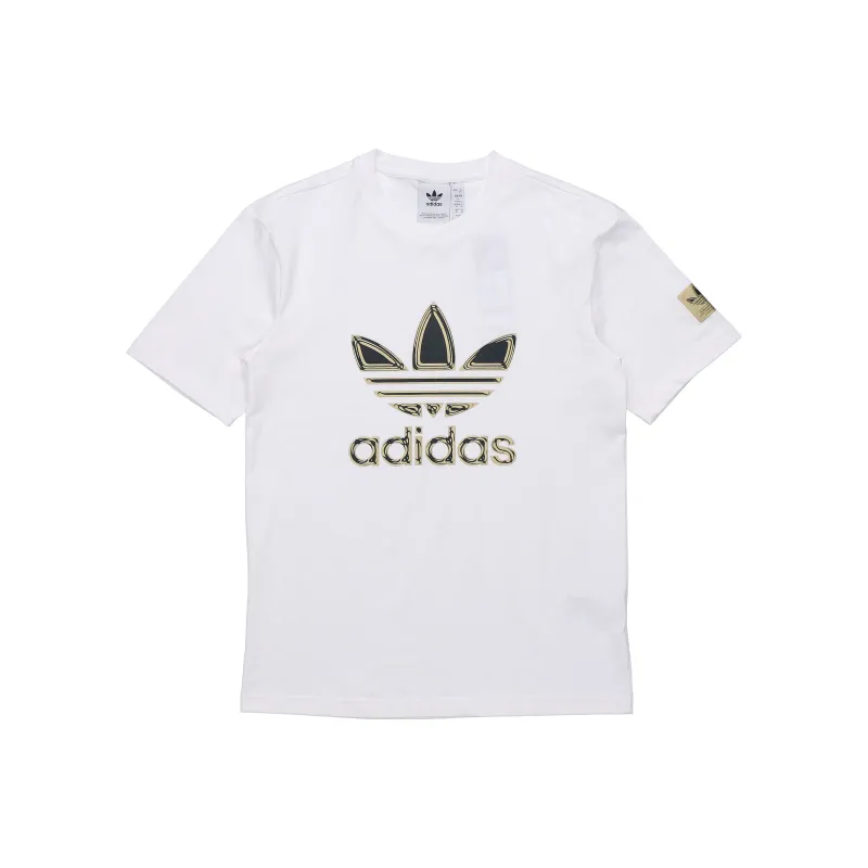 Adidas Originals T Shirt Set in Shoulder Men's White-0