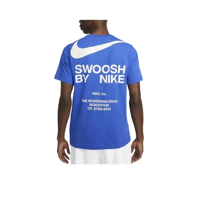Nike T Shirts Men Blue-0