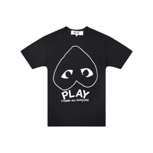 Comme Des Garcons Play Inverted Outline Heart T shirt