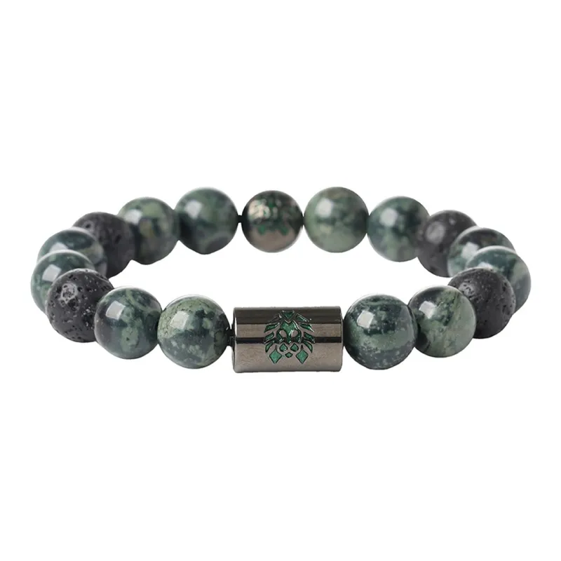 Rastaclat Agate Small Lion Jade Bracelet Unisex-0