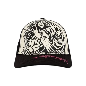 ED HARDY X Cotton Baseball Caps Unisex Black