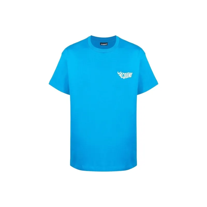 Jacquemus Le T shirt Vague Print Wave Logo T shirt-0