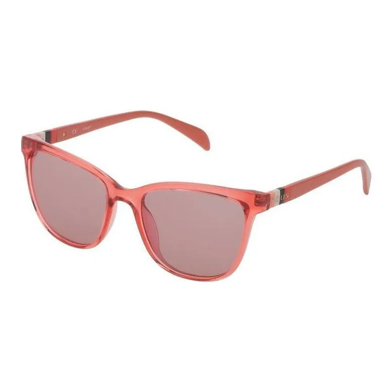 TAOSIXIONG Injection Molded Square Sunglasses Women's Orange-0