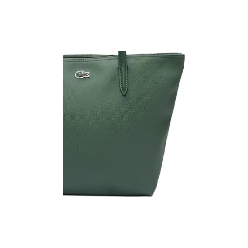 LACOSTE PVC Tote Bag Shopping Bag Handbag Regular Women's Coriander Green-4