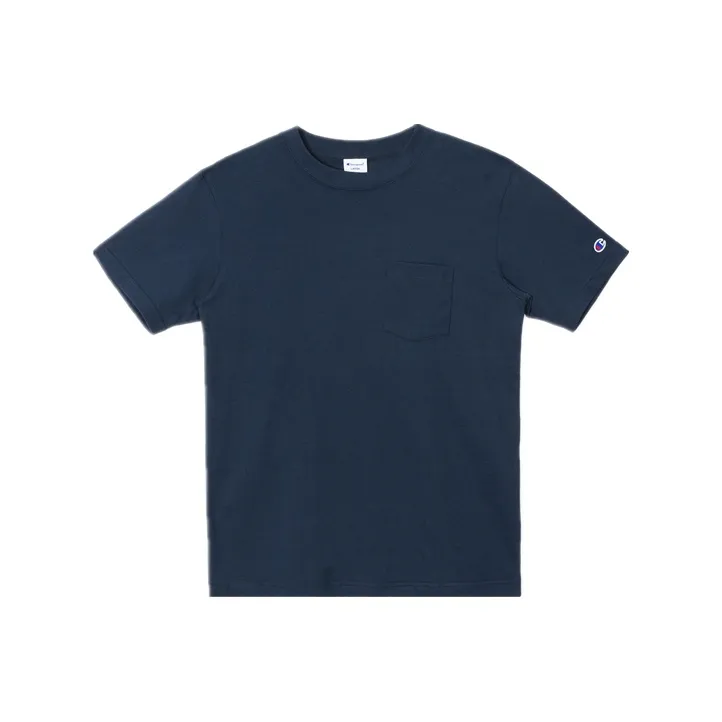 Champion T Shirt Japan Version Unisex Navy Blue-0