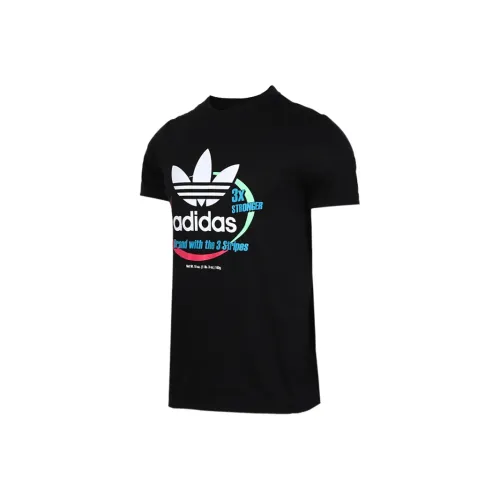 Adidas Originals Set in Sleeve T Shirt Men's Black