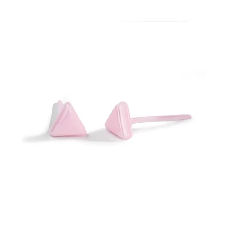 SHEEHHYY Ceramic Stud Earrings Women's-3