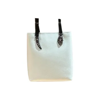 TORY BURCH Key Item Satin Snake Handle Mini Tote Bag Mint
