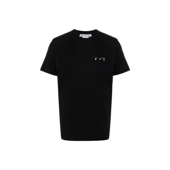 OFF WHITE Drowning Man Logo Caravaggio Saint Jerome Writing Print T Shirt