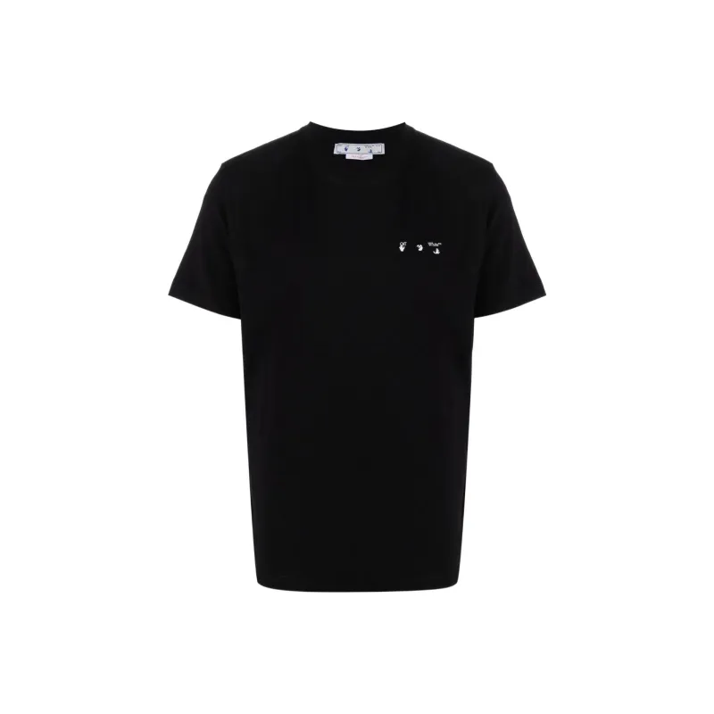 OFF WHITE Drowning Man Logo Caravaggio Saint Jerome Writing Print T Shirt-0