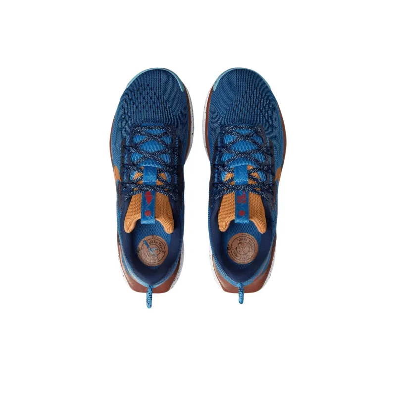 Nike REACTX PEGASUS TRAIL 5 Cushioning Slip Resistant Low Top Running Shoes Women's Blue Orange-3
