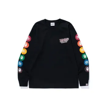 A BATHING APE X M&M's Mens Long Sleeve Tee