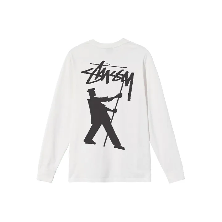 Stussy Weeds Pigment Dyed Long Sleeve Tee-2