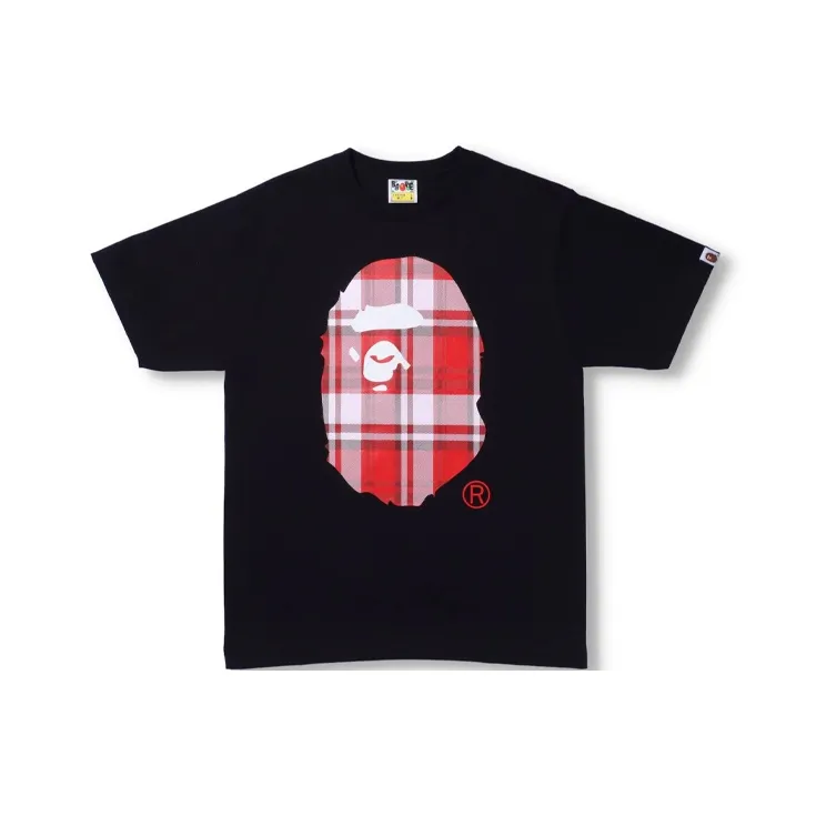 Bape Check Gift Ape Head Tee-0