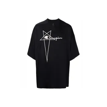 RICK OWENS/RO x Champion SS22 T Shirt Men's Black