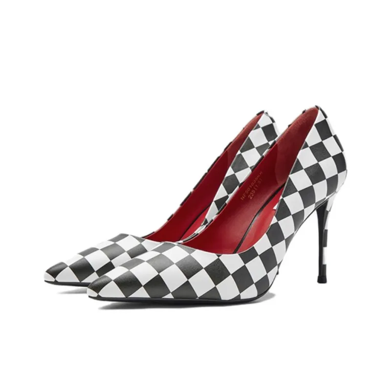 NINE WEST Slim Heel High Heels Women's Black-2