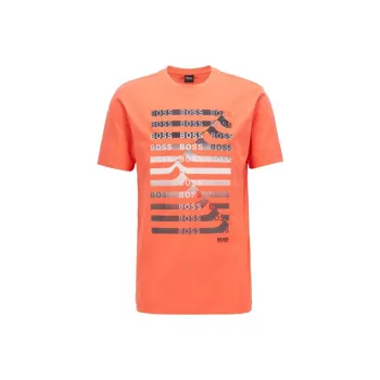 HUGO BOSS T Shirts Men Orange