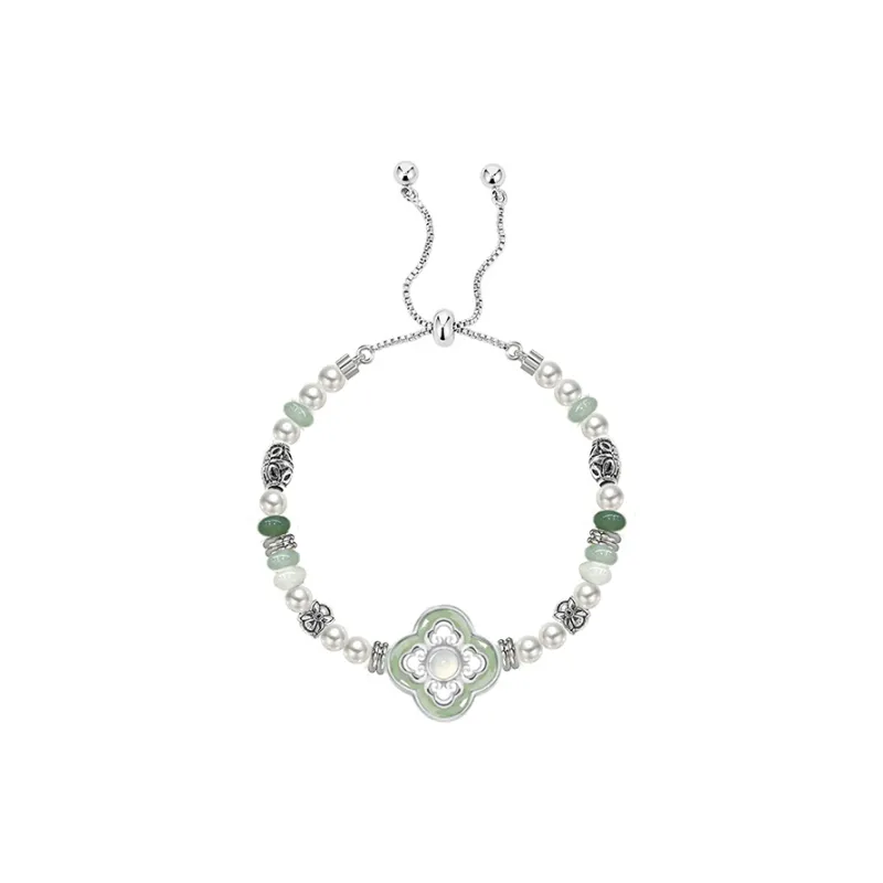 Masw Four Leaf Clover Shape Premium Feel Bracelets Unisex-2