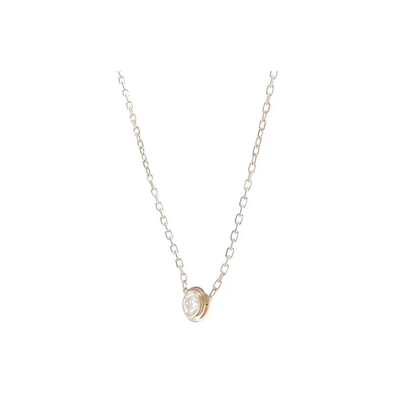 Cartier 2010s 18K Rose Gold D'Amour Diamond Necklace-1