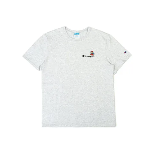 Champion x Super Mario Bros T Shirt Unisex Light Gray
