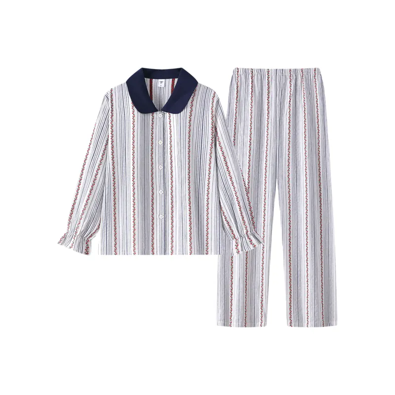 Gongdie Pajama Set Women's White-0