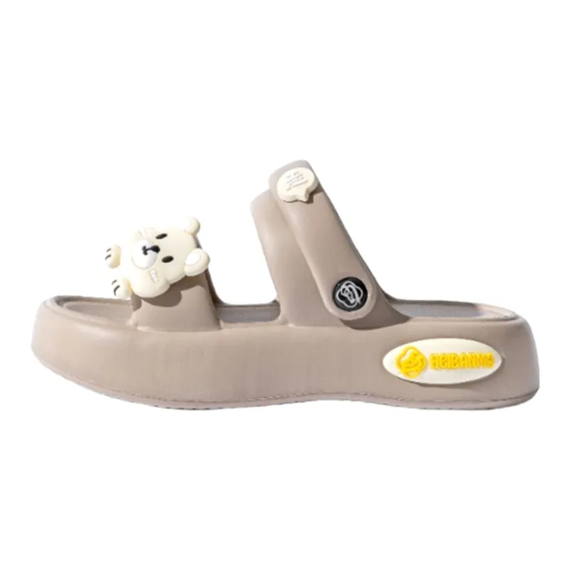Le Drag Slippers Beige/Sand/White-9
