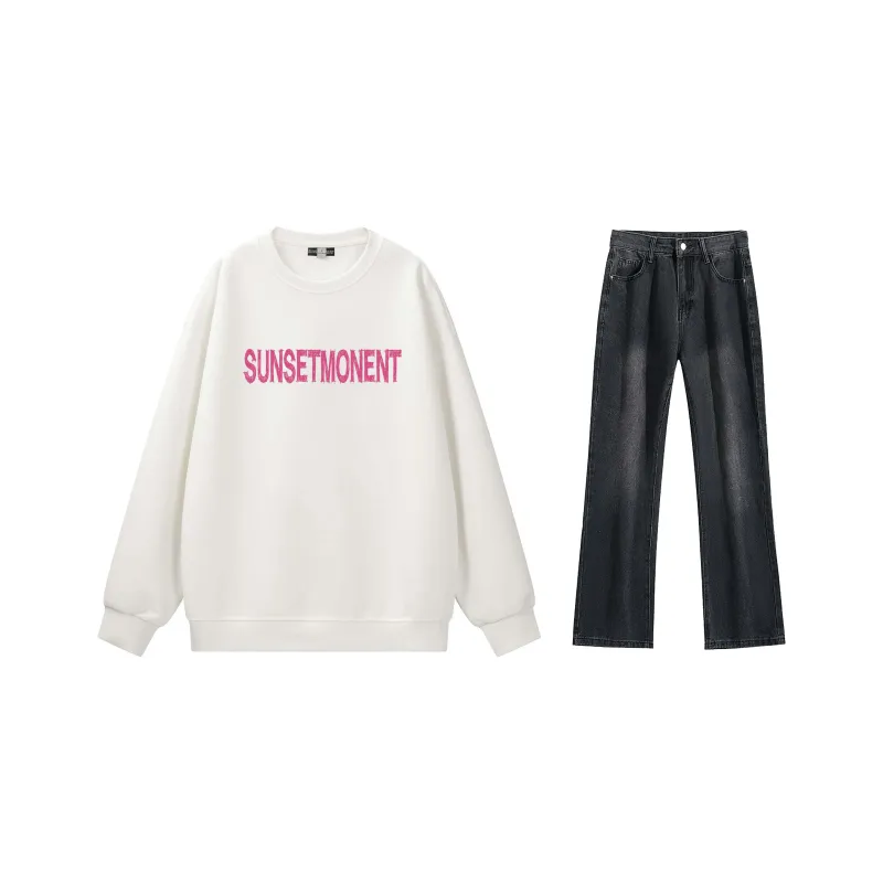 SUNSETMONENT Sweatshirt Set Unisex-6