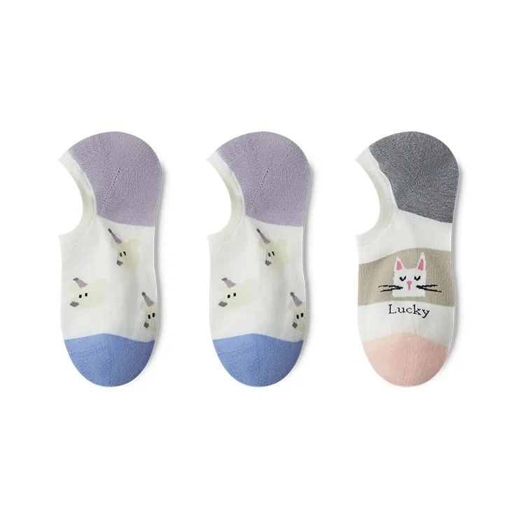 Moremoli No Show Socks Women's 3 Pack-2