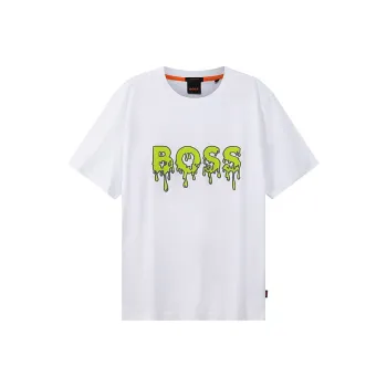 HUGO BOSS Short Sleeved T Shirts Men's White