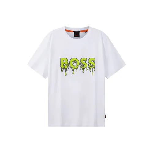 HUGO BOSS Short Sleeved T Shirts Men's White