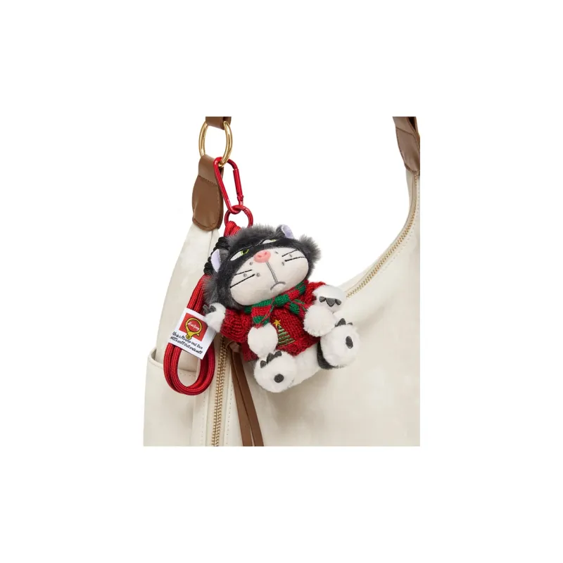 CinvaiKrose Plush Keychain Bag Accessory Unisex Red/Red White-2