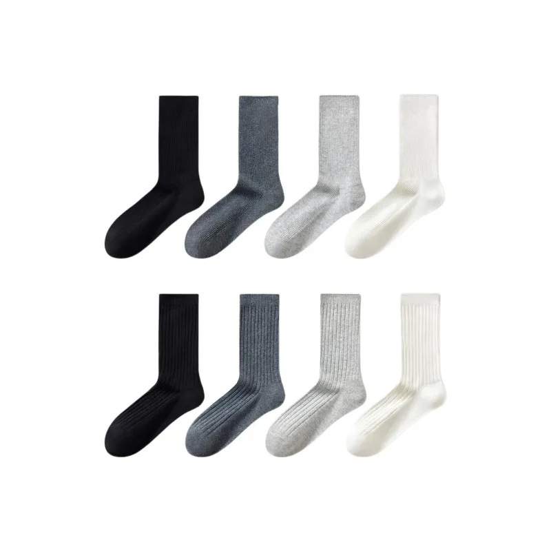 Temooues Mid Calf Socks Women's Combo Set-7