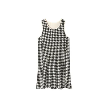 BONAS Nightgown Women's Black White Pattern