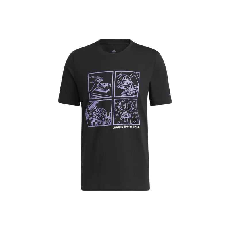 Adidas Set-in Sleeve T-Shirt Men's Black-0