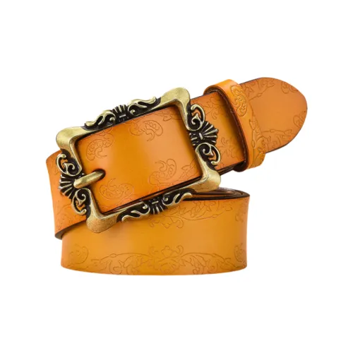 Yalu Cow Split Leather Belts Women's 3.3cm