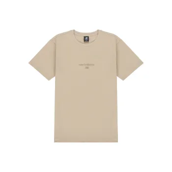 New Balance Set in Sleeve T Shirt Unisex Light Gray