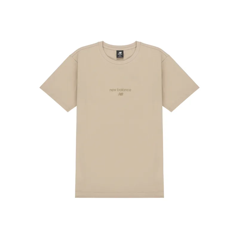 New Balance Set in Sleeve T Shirt Unisex Light Gray-0