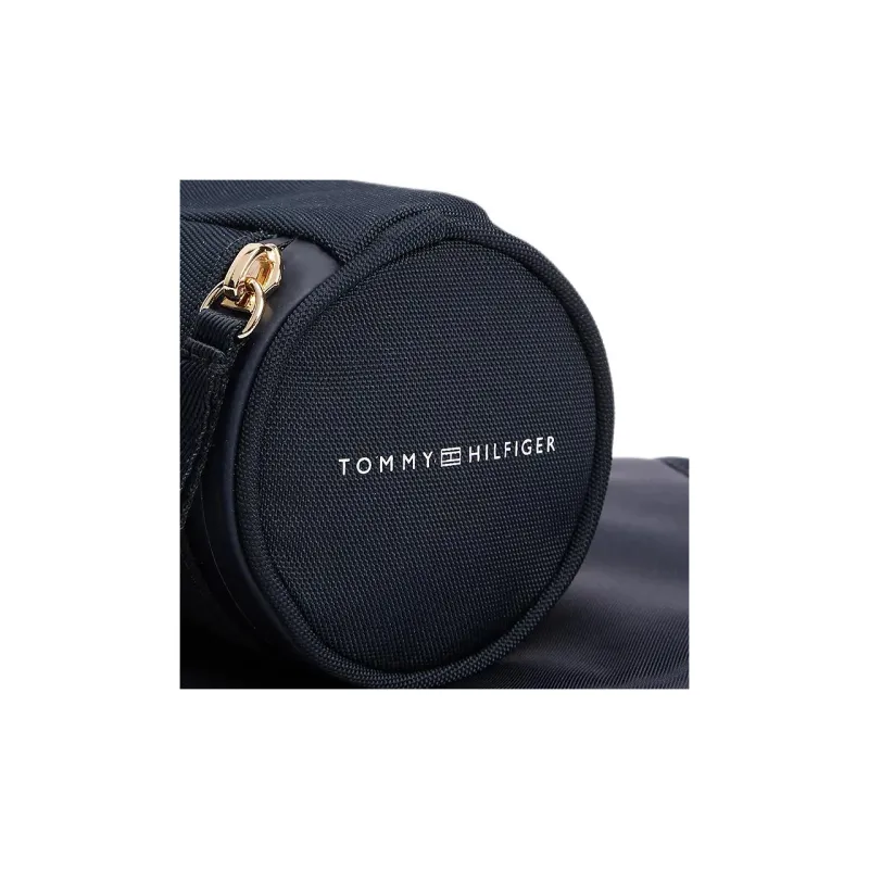 Tommy Hilfiger TH Monogram Recycled Polyester Shoulder Bag, Crossbody Bag, Handbag Unisex Marine Blue-2